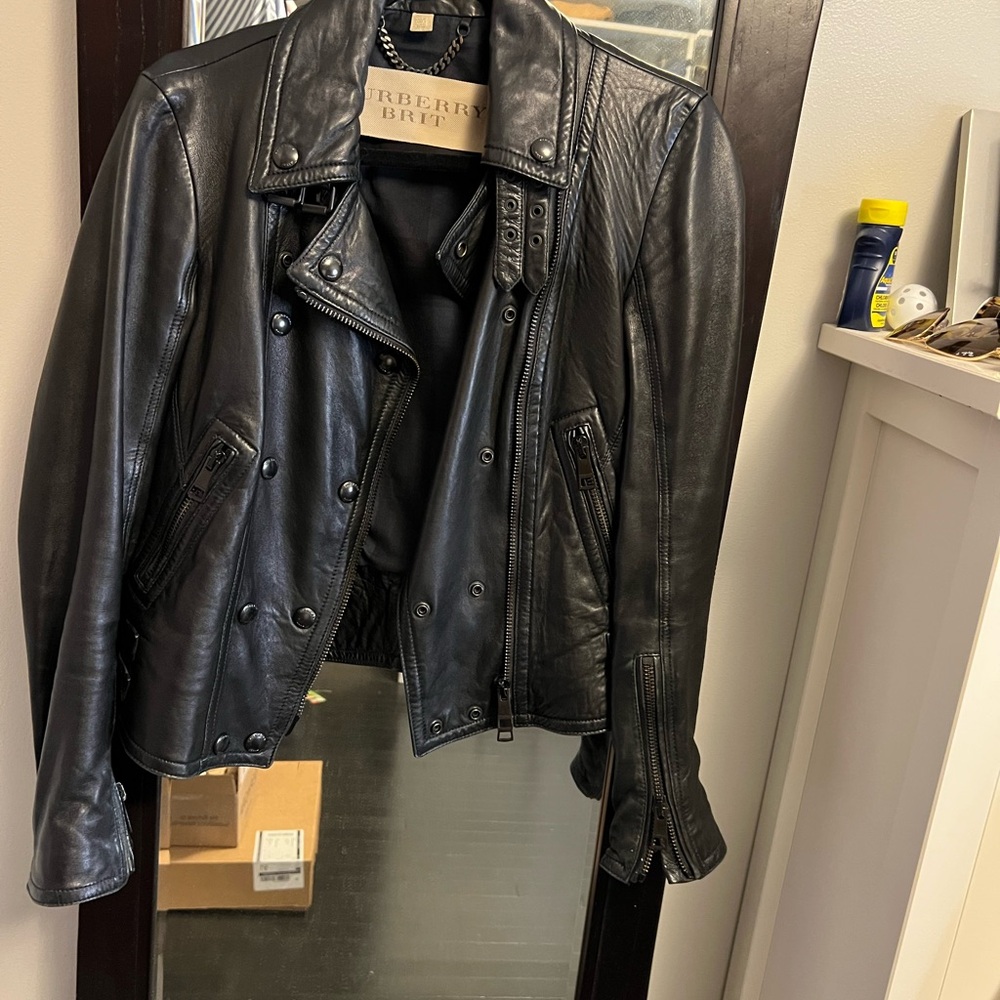 Burberry Brit Black Leather Jacket